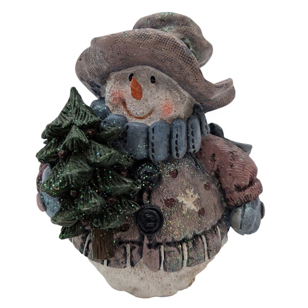 Pan-Orama Gifts Roly-Poly Snowman Figurine 5 Inch Rustic Christmas Decor 1457